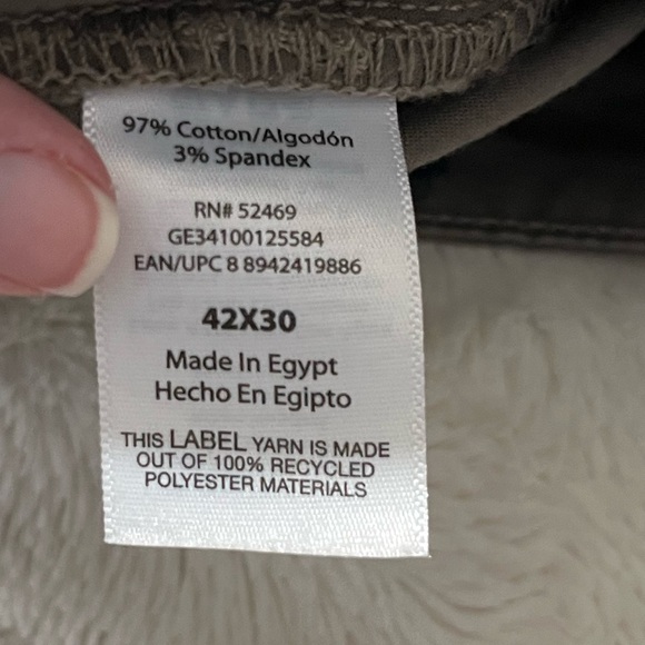 George Men's Chinos in Dark Gray Khaki 40x30 - Picture 4 of 8